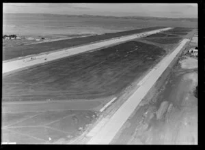 Mangere Aerodrome, under construction, Auckland