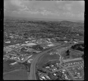 Penrose industrial area, Southern Motorway, subdivision development, Penrose, Auckland