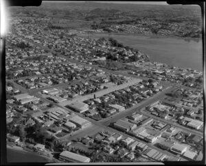 Tauranga, showing commercial area and housing