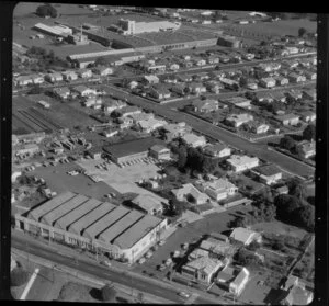 Factories and housing scenes in Auckland