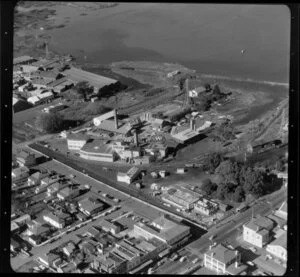 Factories and housing scenes in Auckland
