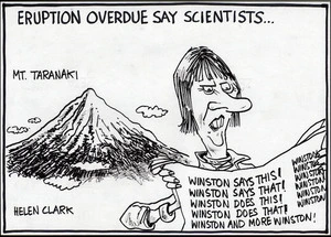 Eruption overdue say scientists. Winston says this! Winston says that! Winston does this! Winston does that! Winson and more Winston! Winston, Winston, Winston... 25 October, 2005.