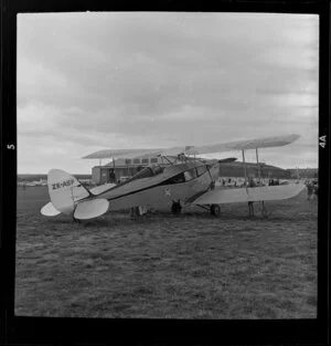 Foxmoth aircraft ZK-ASP used for airmail, at Canterbury Air Exposition
