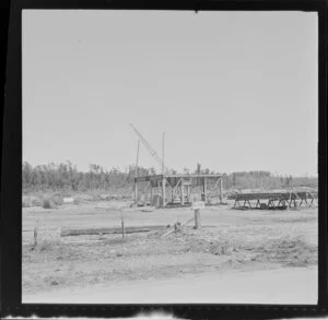 Oil drilling rig at Kumara, Westland