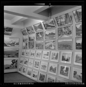Whites' Aviation showroom, with framed display photographic prints