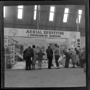 Display about aerial surveying and photogrammetric engineering, Canterbury Air Exposition
