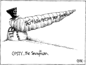 Costy..the snow'job'man. '$64 billion election-year spend'. 20 December, 2007