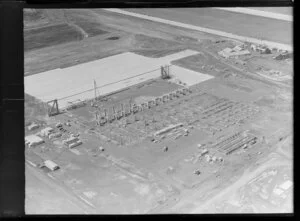 Auckland International Airport runway construction, Mangere