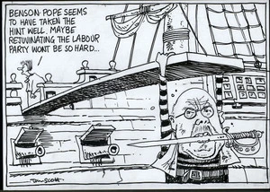 "Benson-Pope seems to have taken the hint well. Maybe rejuvenating the Labour Party won't be so hard." 29 October, 2007