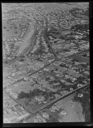 Newmarket area prior to contruction of Newmarket Viaduct, Auckland