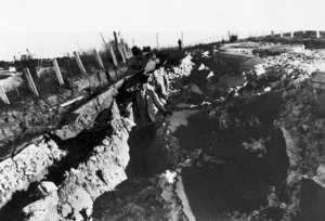 Main Road, Napier, damaged by the 1931 Hawke's Bay earthquake