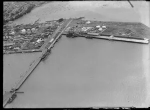 Oil storage tanks, Westhaven, Auckland