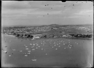 Bastion Point, Orakei, Auckland, including lots of boats