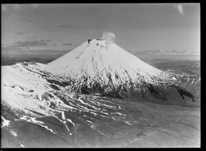 Steam from Mount Ngauruhoe, Tongariro National Park