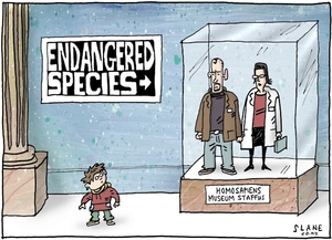 'Endangered species'. 'Homosapiens Museum Staffus'. 15 May, 2008