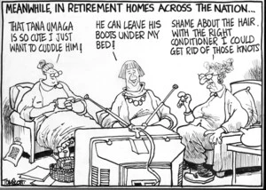 Scott, Thomas, 1947- :Meanwhile, in retirement homes across the nation...Dominion Post, 20 July 2004.