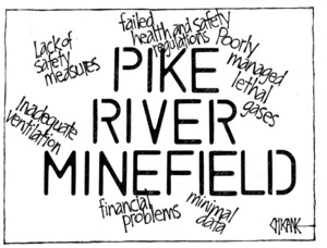 Winter, Mark 1958- :Pike River minefield. 23 July 2011