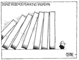Winter, Mark 1958- :Rupert Murdoch's planking variation. 20 July 2011