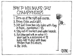 Winter, Mark 1958- :How to win major golf championships. 20 July 2011