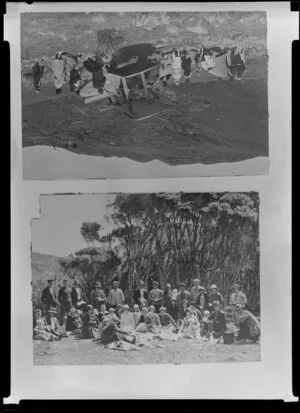 First landing of an aeroplane at Great Barrier Island