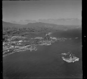 New Plymouth Port, including Paritutu and Sugar Loaf Islands