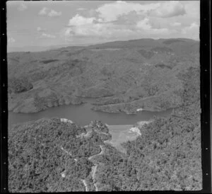 Cossey's Dam on the headwater of the Wairoa River, Hunua Ranges, Auckland Region