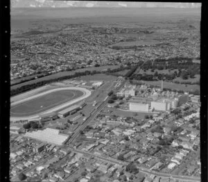 Epsom, Auckland , including racecourse and Mercy Hospital