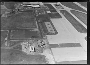 Auckland airport at Mangere, under construction