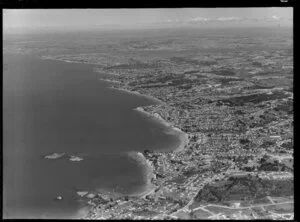 East Coast Bays, Auckland, Torbay in the foreground