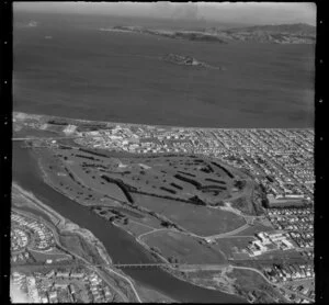Petone, with Golf Links and the Hutt River