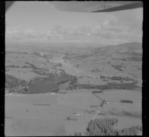 Waikato River, Lake Karapiro and surrounding farmland