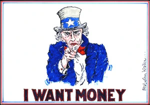 "I want money." 3 October, 2008