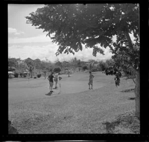 Playing golf, Skylodge, Nadi, Fiji