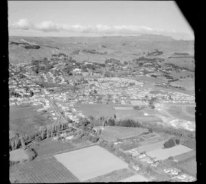 Havelock North, Hastings District, featuring orchards