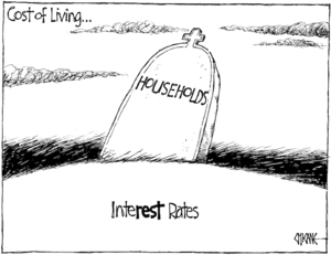 'Cost of living... InteREST rates. 25 January, 2008