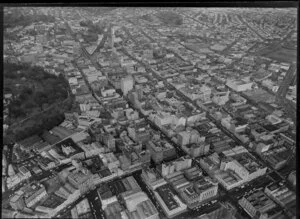 Part of Central Auckland, showing part of Albert Park