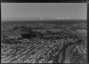 Gisborne, looking downriver to Poverty Bay