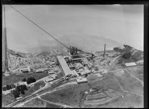 Cement works with shipping, Manukau