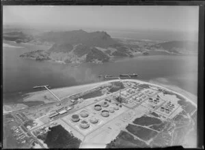 Whangarei Heads with Marsden Point Oil Refinery