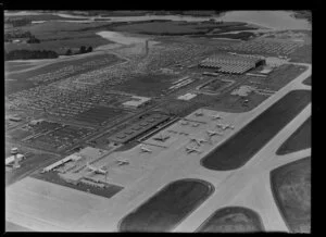 Auckland International Airport opening, Manukau, Auckland