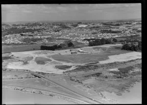 Construction site of North Shore Training College, Auckland