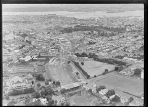 Construction of the Southern Motorway, including Mt Eden prison, Mt Eden, Auckland