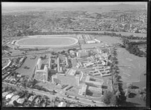 National Women's Hospital, including ASB Showgrounds in the background, Manukau, Auckland