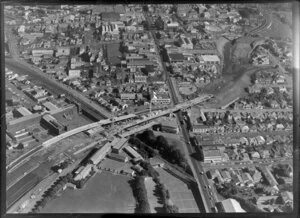 Khyber Pass section of Southern Motorway under construction, Auckland
