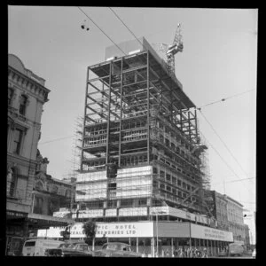 South Pacific Hotel under construction, Auckland
