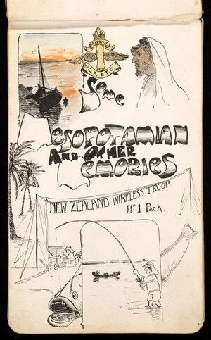 McFarlane, Francis Ledingham, 1888-1948 :Some Mesopotamian and other memories, New Zealand Wireless Troop, No. 1 pack / F.L. McF. [Title page. 1916-1918]