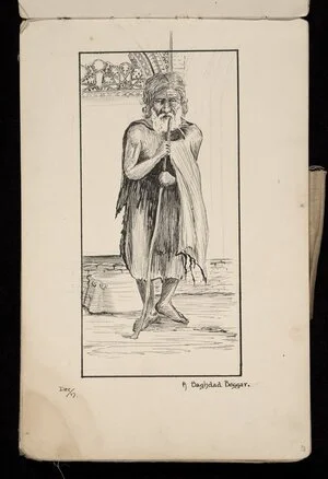 [McFarlane, Francis Ledingham], 1888-1948 :A Baghdad beggar. Dec/17 [1917]