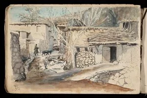 McFarlane, Francis Ledingham, 1888-1948 :A street in Karind, Persia. 1.5.18 [1 May 1918]