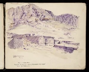 McFarlane, Francis Ledingham, 1888-1948 :In Szurkhadiza, Persia. Tak-i Girra Pass, repoted [sic] be pass thro which Alexander the Great took his armies. F.L.McF/18 [1918]