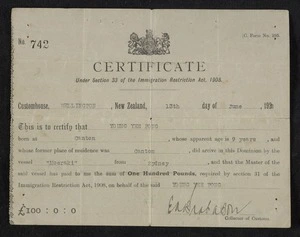 Young, Steven, 1948- : Poll tax certificates